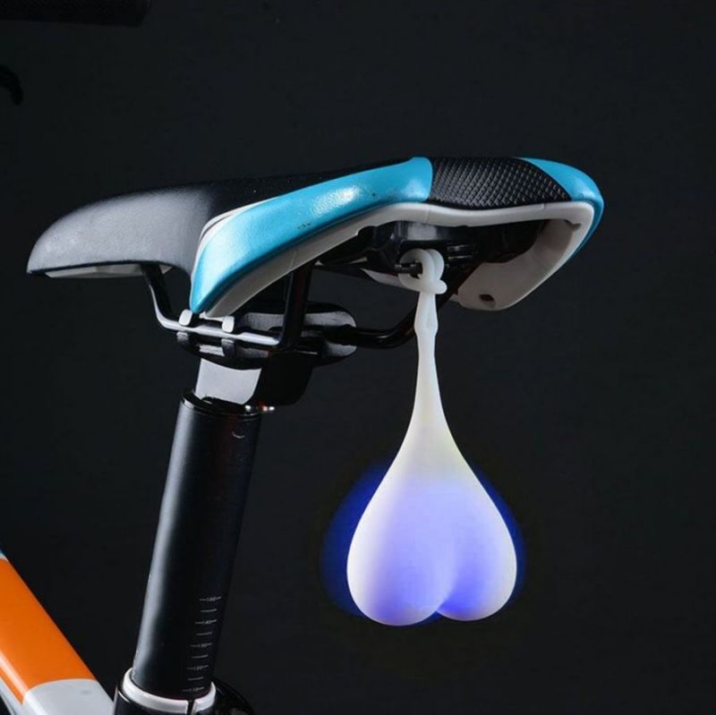 Силиконовый Задний Велосипедный Фонарь Сердце LED