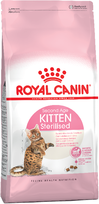 Royal Canin Kitten Sterilised для стерилизованных котят до 12 месяцев 2кг
