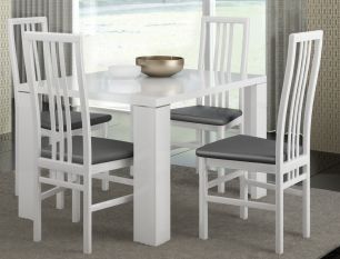 Стол обеденный 120 см Status Elegance White прямоугольный ELDWHTA02
