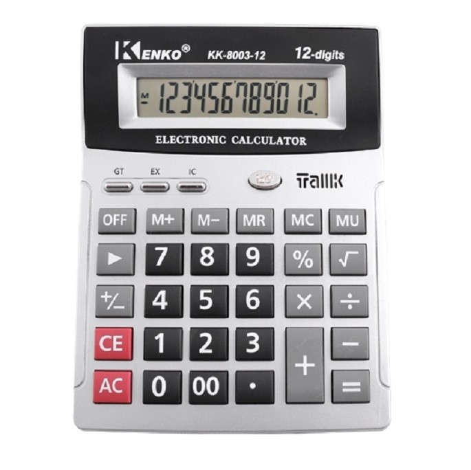 Настольный Говорящий 12-Разрядный Калькулятор KENKO KK-8003-12