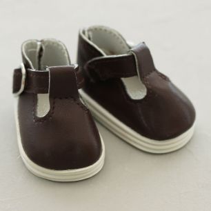 Обувь для кукол - сандалики 5 см (темно-коричневые)