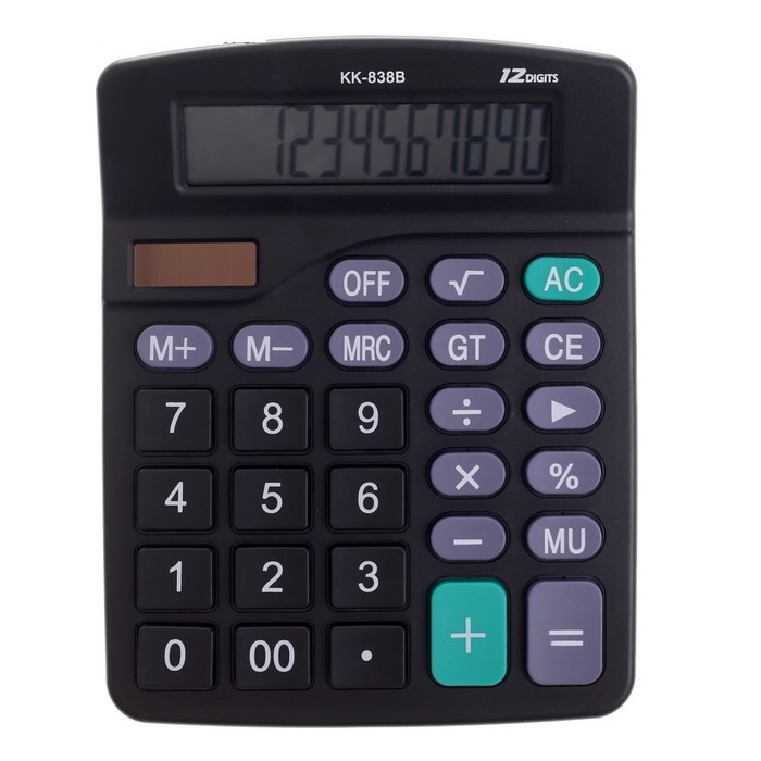 Настольный 12-Разрядный Калькулятор С Двойным Питанием Kaerda KK-838B