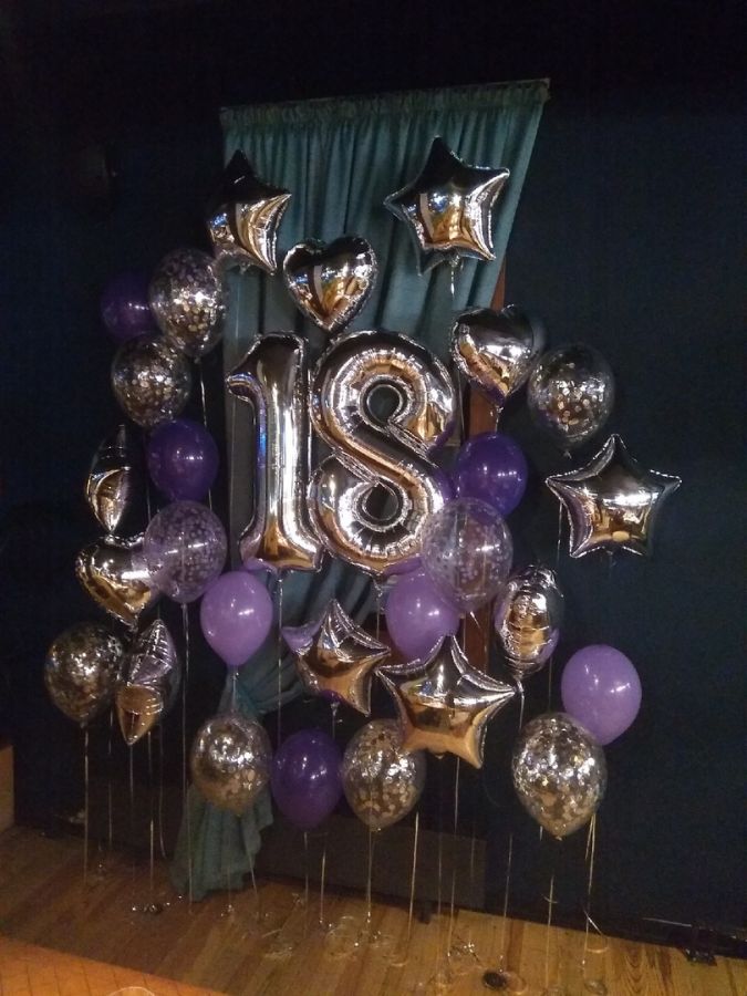Набор шаров на день рождения 18 лет