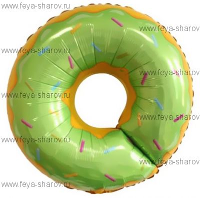 Шар Пончик зеленый 69 см