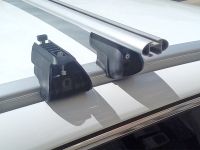 Багажник на интегрированные рейлинги Kia Ceed sw 2018-..., Евродеталь, стальные прямоугольные дуги