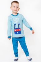 806К Пижама голубая для мальчика Узбекистан