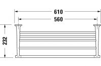 Duravit  Starck T 9944 Полотенцедержатель схема 2