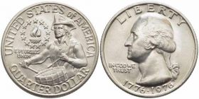 25¢ центов США Барабанщик 1976, UNC