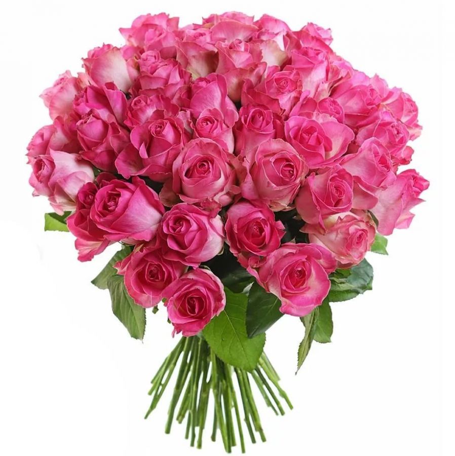 Букет розовых роз 40 см