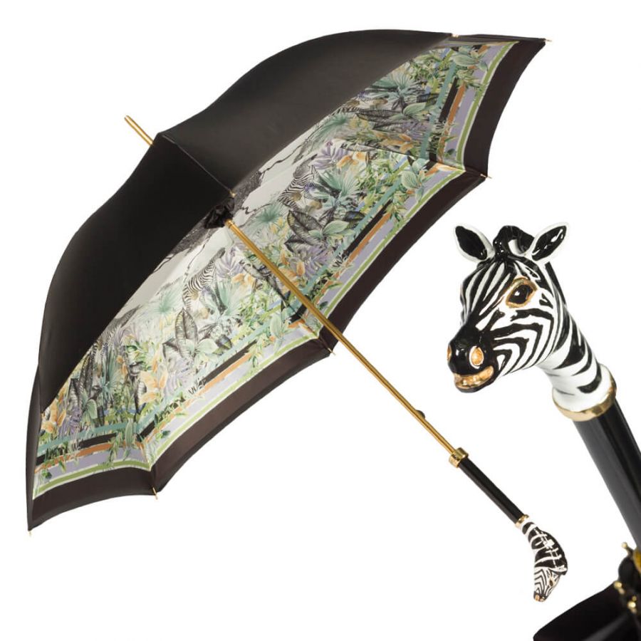 Зонт-трость Pasotti Nero Africa Zebra Lux