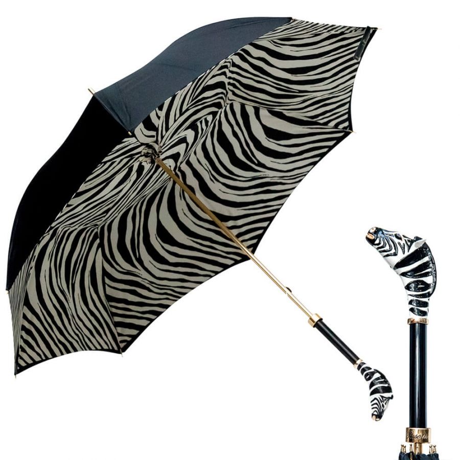 Зонт-трость Pasotti Nero Zebra Lux