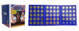 Набор монет 25 центов из роллов: Штаты 50 шт. + Территории 6 шт.