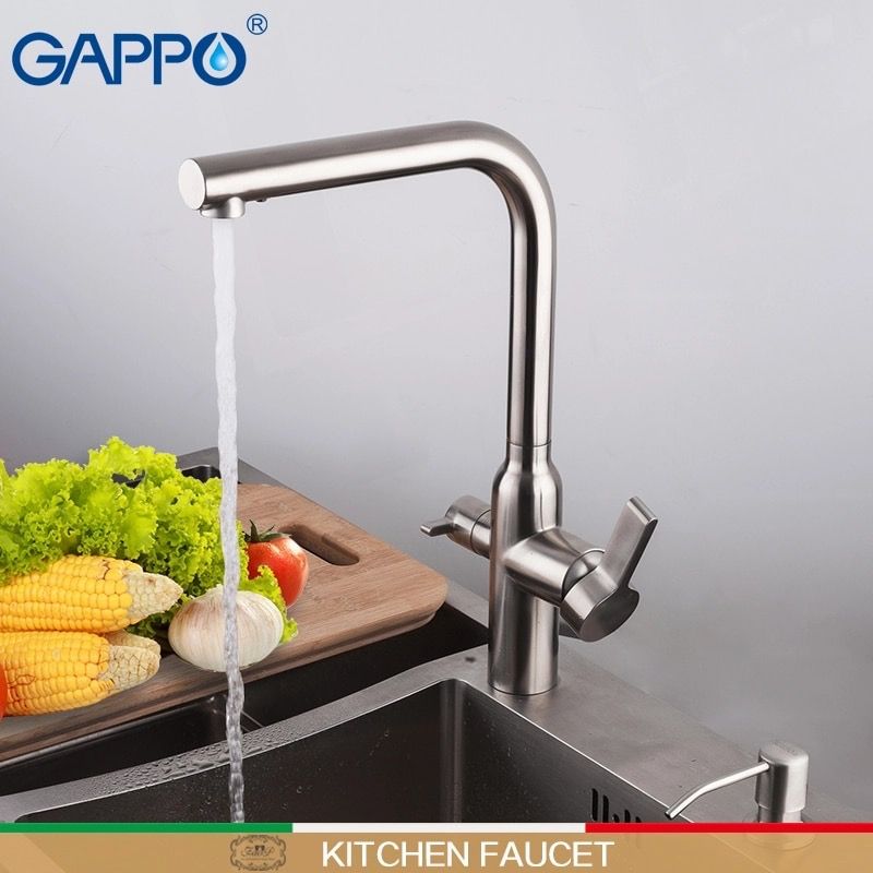 Gappo G4399-4 Смеситель для кухни с фильтром