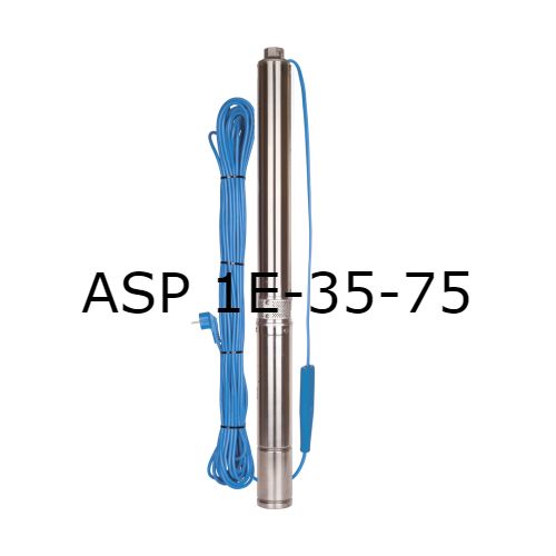 Скважинный насос Aquario ASP 1E-35-75 с кабелем 20м