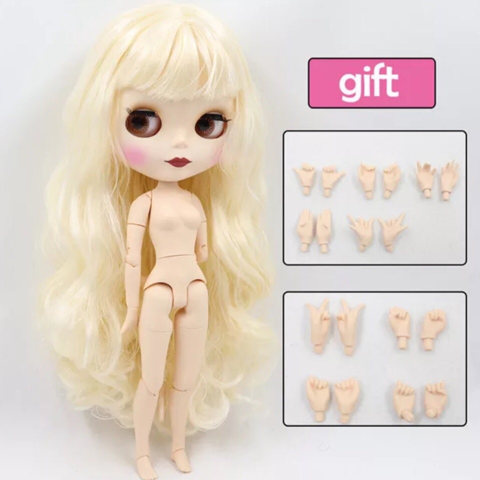 КУКЛА BLYTHE БЛАЙЗ (TBL) NORMAL SKIN, ТЕЛО ШАРНИРНОЕ, БЛОНД С ЧЕЛКОЙ купить