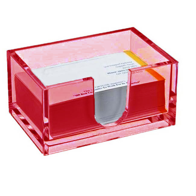 Настольный Акриловый Держатель Визиток Card Case, Цвет Красный