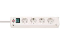 Удлинитель Brennenstuhl Bremounta 4 розетки, 1,5 метра, кабель H05VV-F 3G1,5; белый (1150650124)