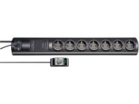 Сетевой фильтр Brennenstuhl Primera-Tec Comfort Switch Plus 19500 А, 7 розеток, 2 постоянные розетки + 5 отключаемых, 2 метра, черный, кабель H05VV-F 3G1,5 (1153300467)
