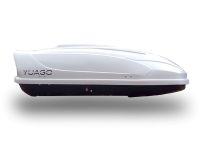 Автомобильный бокс на крышу YUAGO Optima, 390 литров, белый матовый