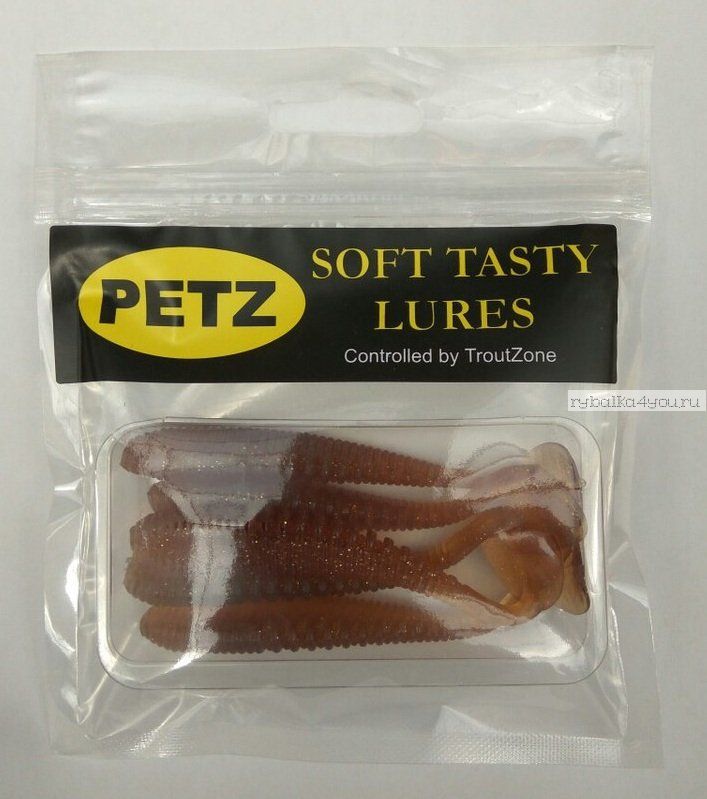 Силиконовая приманка Petz by Trout Zone Avaruna 3,5" 10 см / упаковка 5 шт / цвет: 003