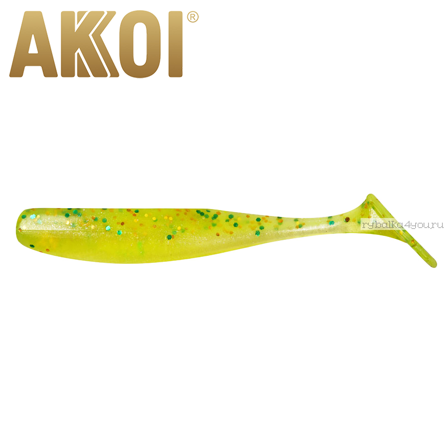 Мягкая приманка Akkoi Original Drop 4''  100 мм / 6 гр / упаковка 5 шт / цвет: OR02