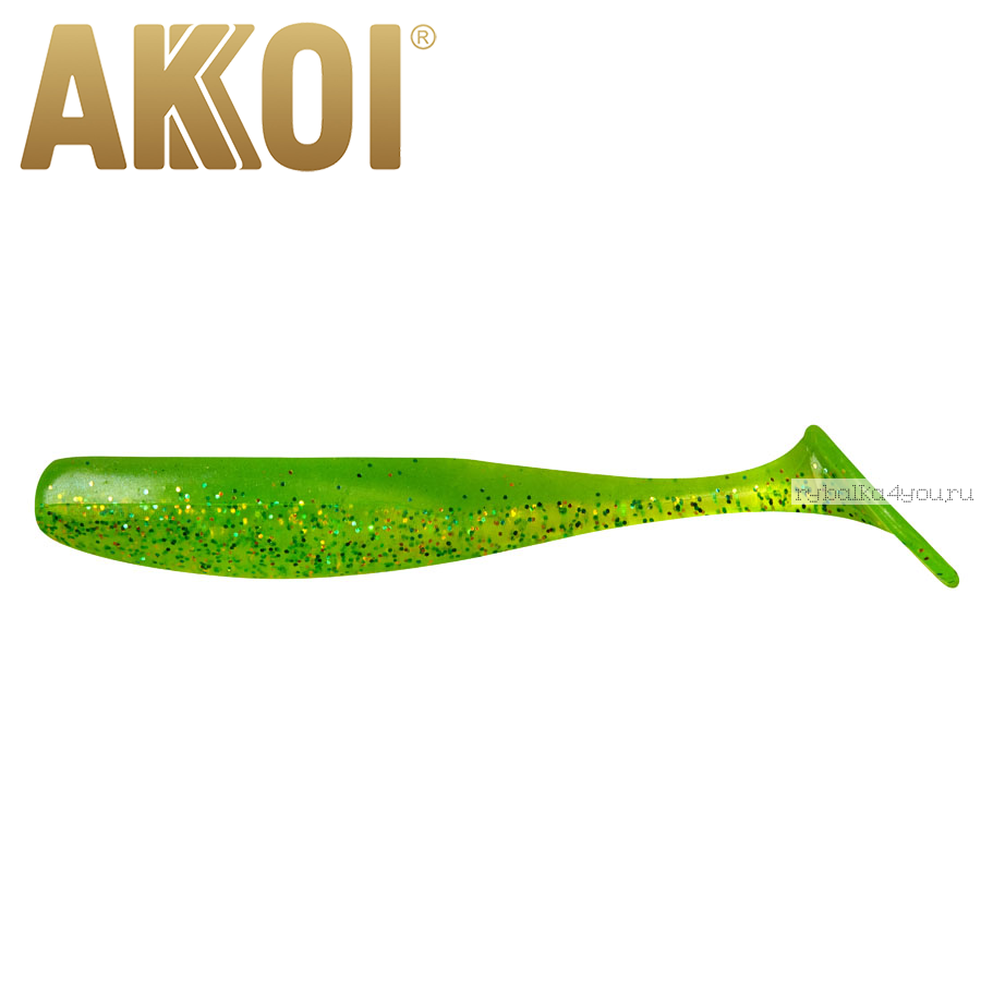 Мягкая приманка Akkoi Original Drop 4''  100 мм / 6 гр / упаковка 5 шт / цвет: OR15