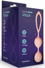 Вагинальные шарики Le Frivole Lyra Vega персиковые