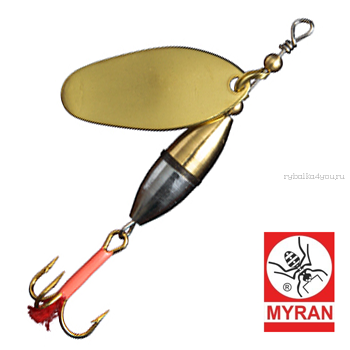 Блесна вертушка Myran Agat 7гр / цвет: Guld 6452-02