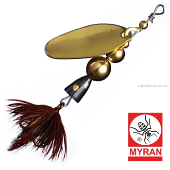 Блесна вертушка Myran Mira 4гр / цвет: Guld 6471-02