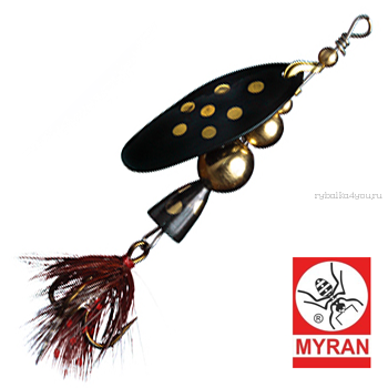 Блесна вертушка Myran Mira 4гр / цвет: Svart 6471-09