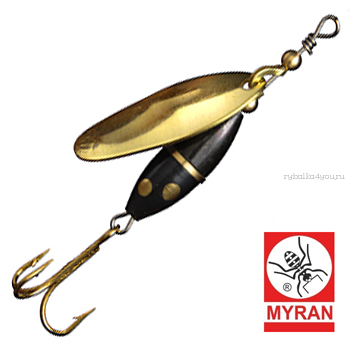 Блесна вертушка Myran Panter 3гр / цвет: Guld 6480-02