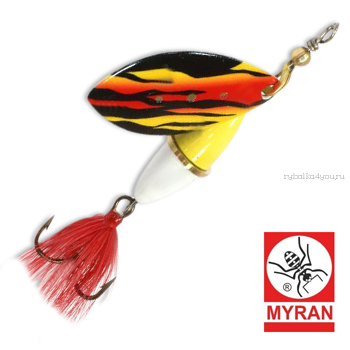 Блесна вертушка Myran Wipp 7 гр / цвет: Flame 6842-254