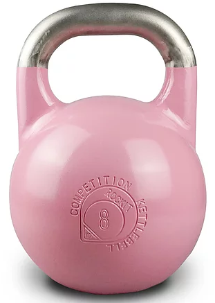 Соревновательная гиря Rockit 8 кг, цвет розовый