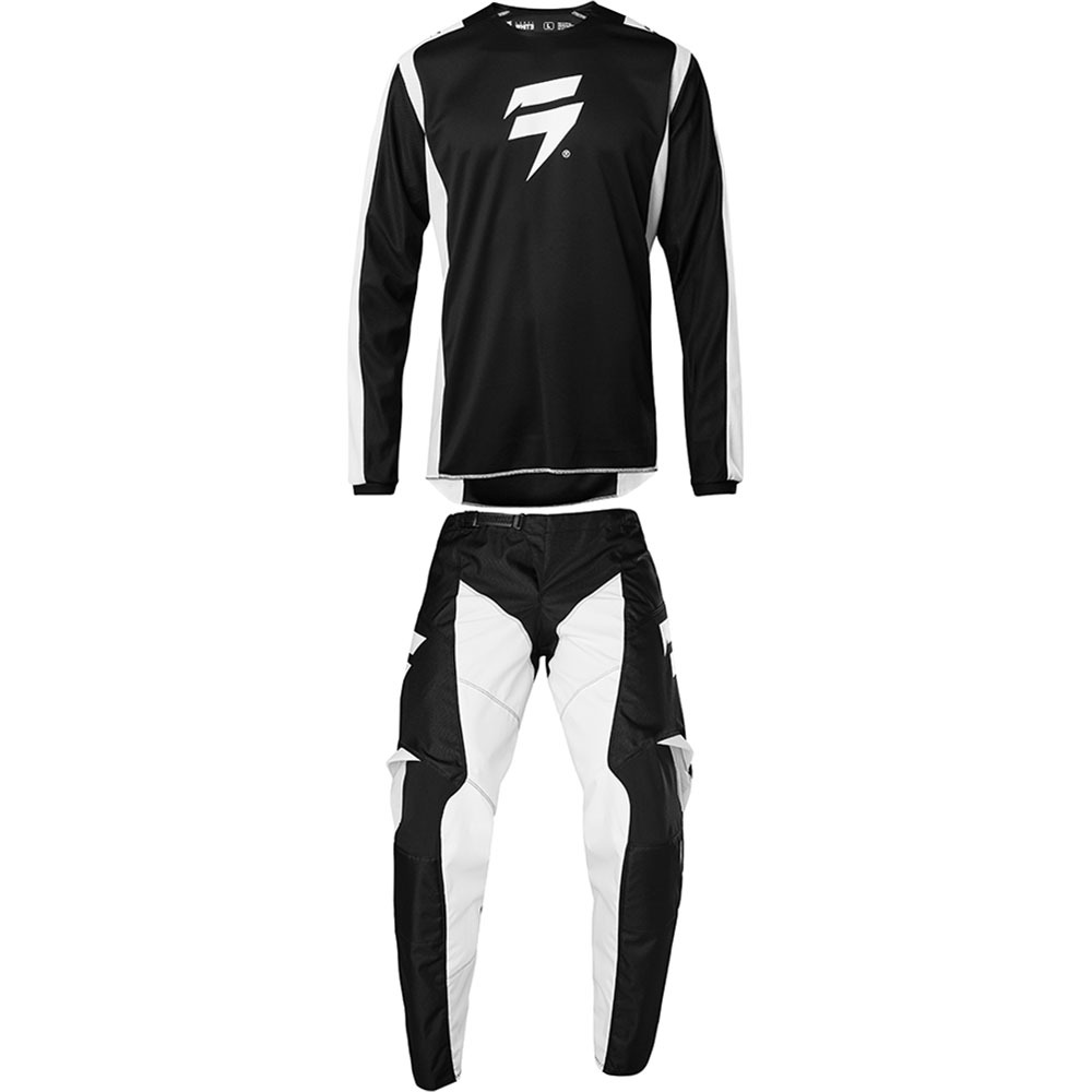 Shift - 2020 Whit3 Label Race 2 Black/White комплект джерси и штаны, черно-белый