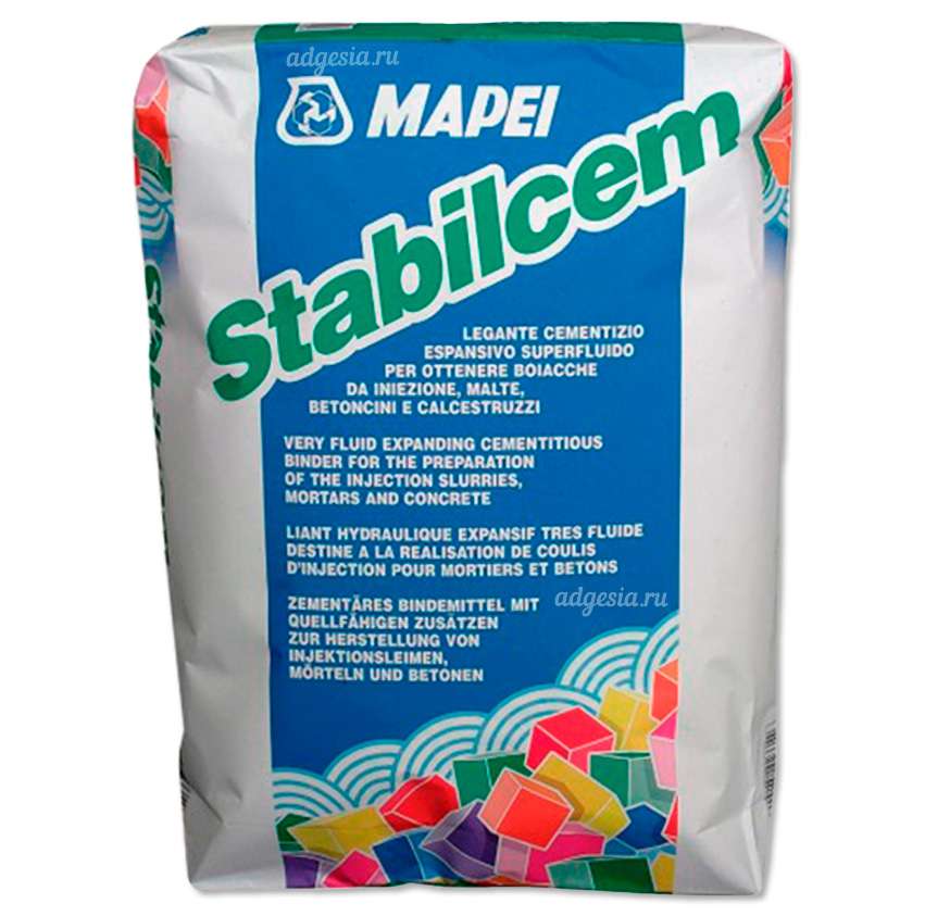 STABILCEM (Стабилсем (серый)) вяжущая сухая смесь на цементной основе "MAPEI" -20кг