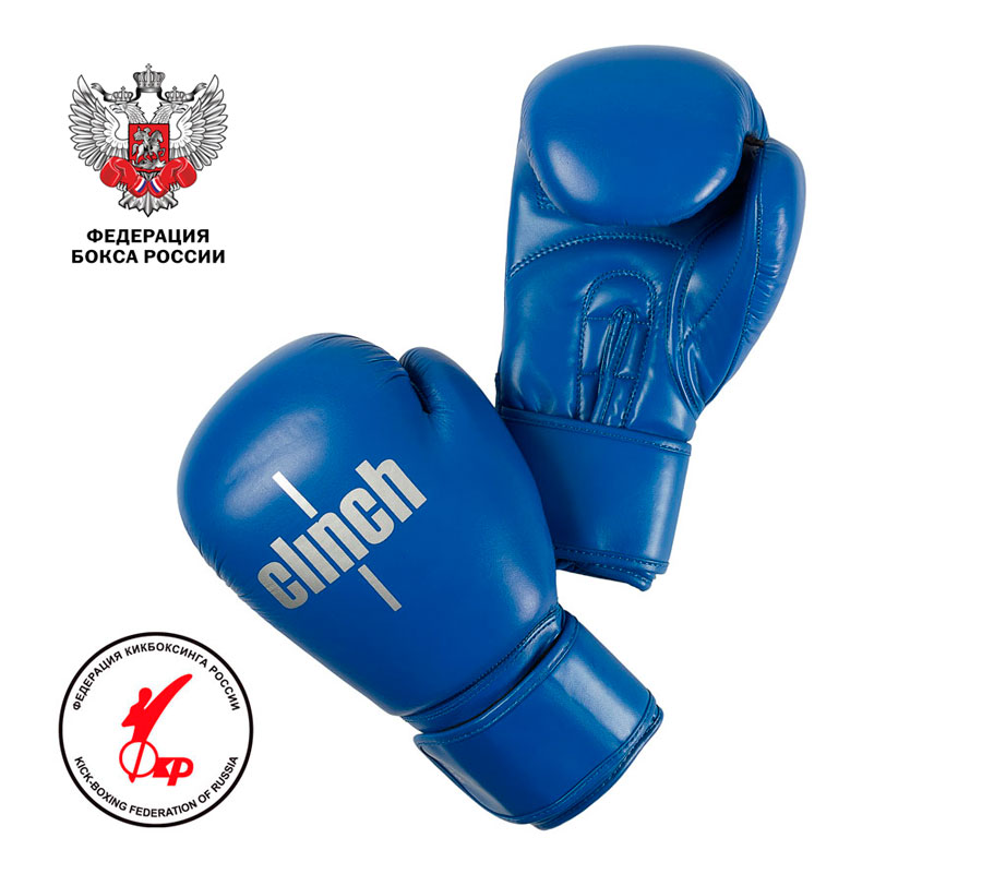 Перчатки боксерские Clinch Olimp Plus синие , 12 унц., артикул C155