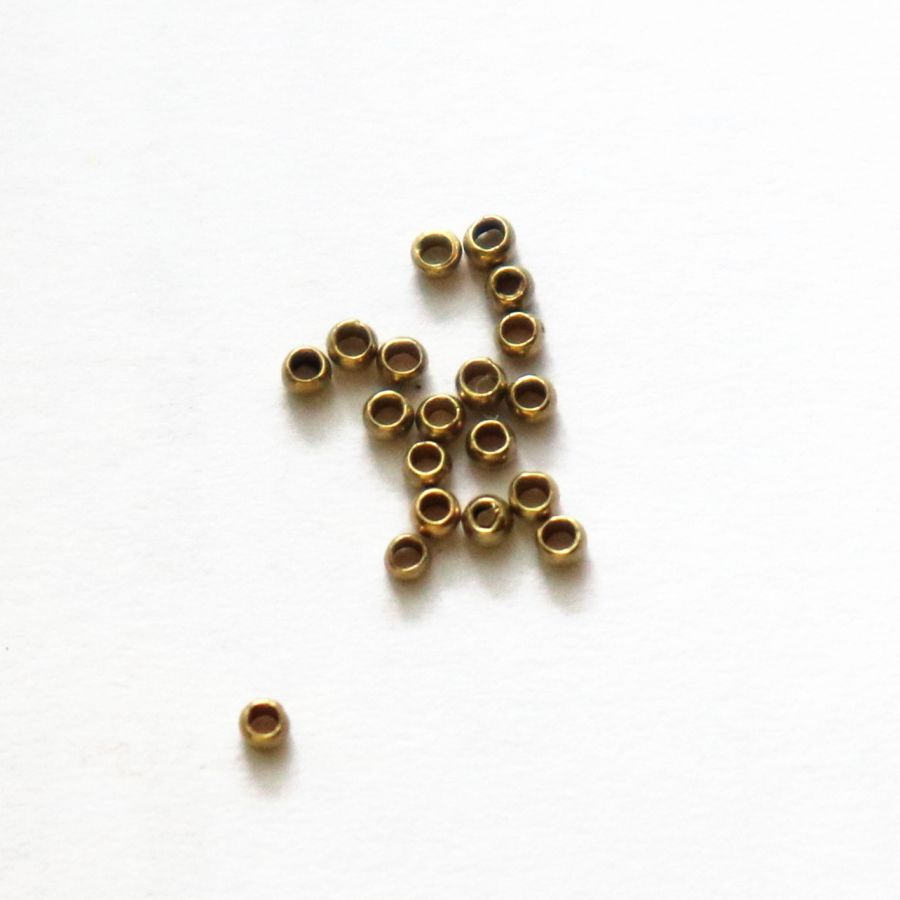 Кримпы-шарики, 1 мм, цвет бронза, ~ 100 шт