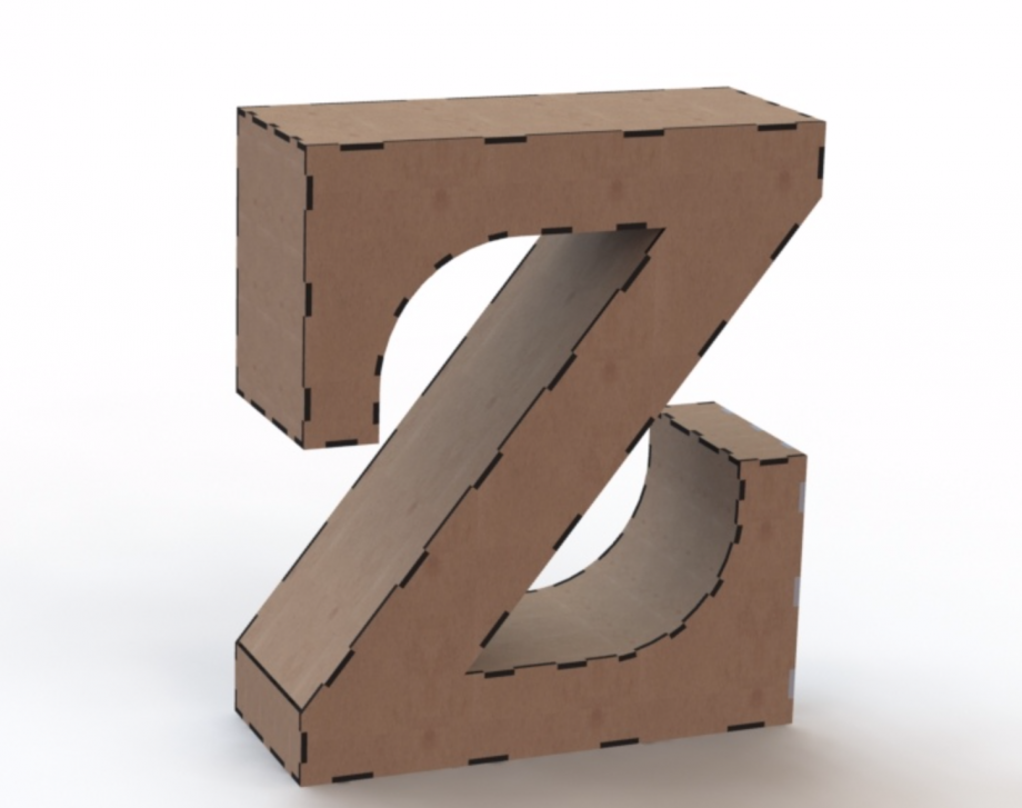 Объемная буква Z