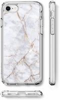 Купить чехол Spigen Ultra Hybrid 2 Marble для iPhone 8 белый чехол для Айфон 8 в Москве в интернет магазине аксессуаров для смартфонов elite-case.ru
