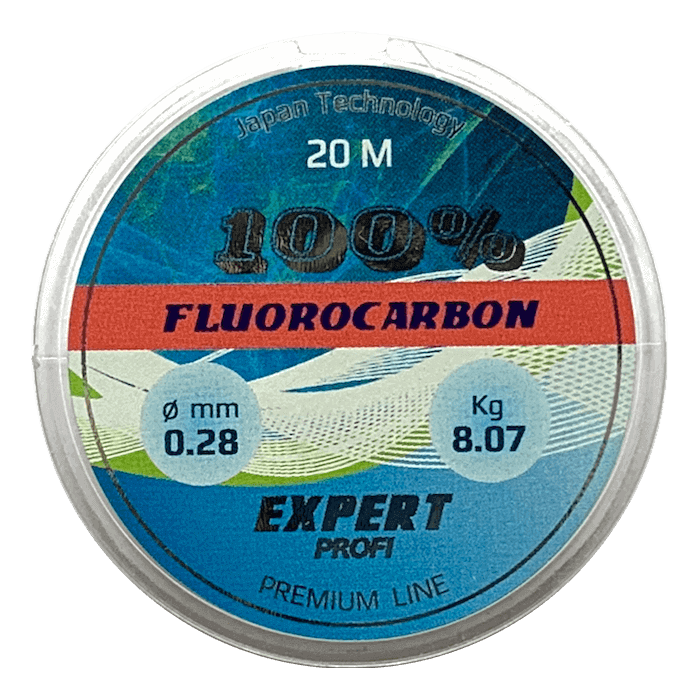 Леска 0,12 мм 20 м флюорокарбон Expert Profi Fluorocarbon 100%