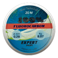 Леска 0,35 мм 20 м флюорокарбон Expert Profi Fluorocarbon 100%