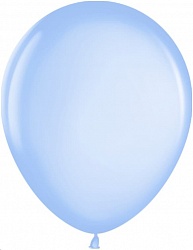Шар (12"/ 30 см, голубой, металлик, 100 шт