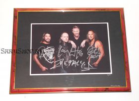Автографы: Metallica. Д.Хэтфилд, Л.Ульрих, К.Хэмметт, Р.Трухильо
