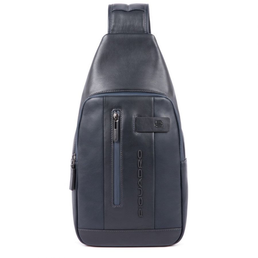 Рюкзак с одним плечевым ремнем Piquadro CA4536UB00/BLU кожаный синий