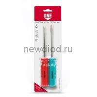 Набор отверток Smartbuy 2 шт, крестовые и шлицевые, PH2x100, SL6x100, CR-V SBT-SCN-2P1