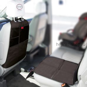 Комплект защитный коврик на сиденье и спинку HEYNER Seat Backrest Protector + Органайзер на спинку сиденья HEYNER Kick Mat Organizer