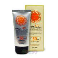 3W CLINIC Интенсивный солнцезащитный крем для лица Intensive UV Sun Block Cream SPF50+/PA+, 70 мл