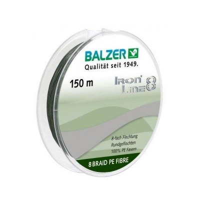 Плетеная леска для спиннинга Balzer Iron Line 8x Green 150м 0,08 мм 7,2 кг