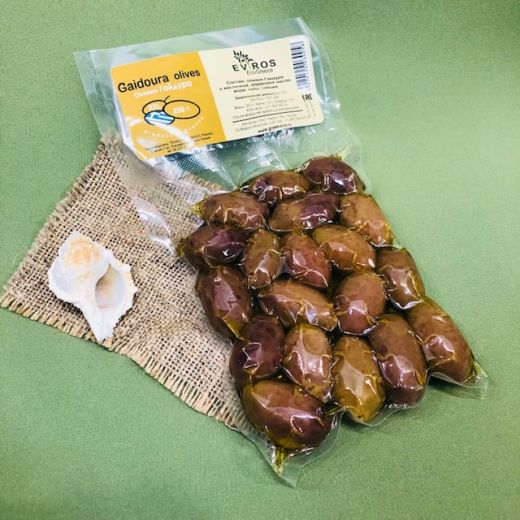 ГАЙДУРА  оливки в вакуумной упаковке 250 гр