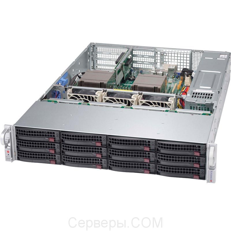 Корпус Supermicro SuperChassis 826BAC4-R920LPB Rack 920Вт Чёрный 2U, CSE-826BAC4-R920LPB